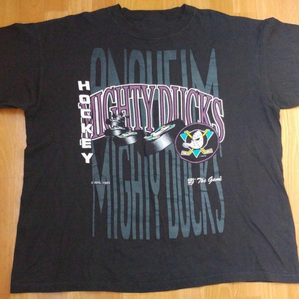 Anaheim Mighty Ducks Jersey Cotton Jersey Shirt 90S Tee-